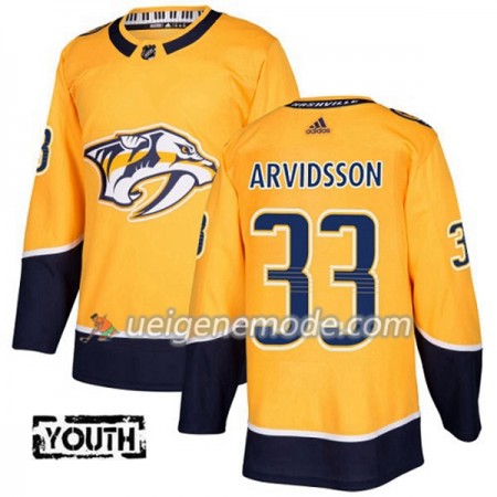 Kinder Eishockey Nashville Predators Trikot Viktor Arvidsson 33 Adidas 2017-2018 Gold Authentic